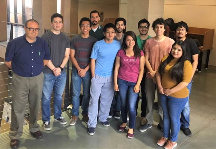 This is the Battery Group from Mechanical Engineering at UTRGV 2018