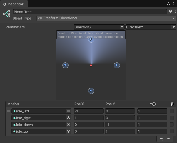 Blend Tree Configuration