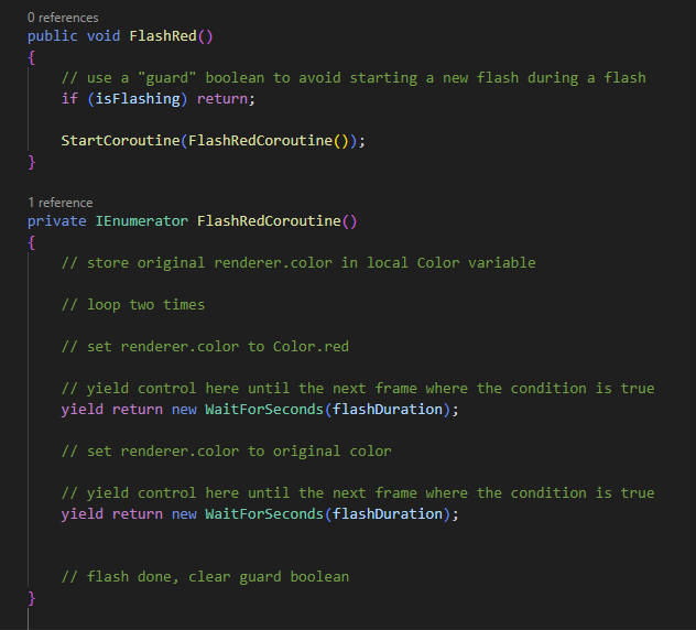 Target Flash Coroutine Implementation